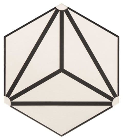 Osaka Hex White kerámia padlólap - Galériafotó 55198