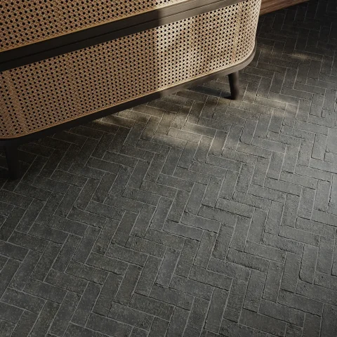 Earth Lignito Herringbone kerámia padlólap - Termékfotó II.