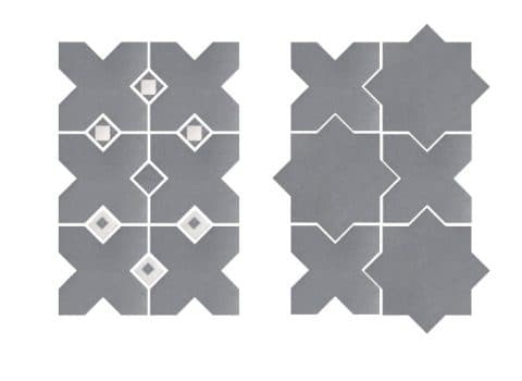 Unika 15.5 x 15.5 Star Denim kerámia padlólap - Termékfotó II.