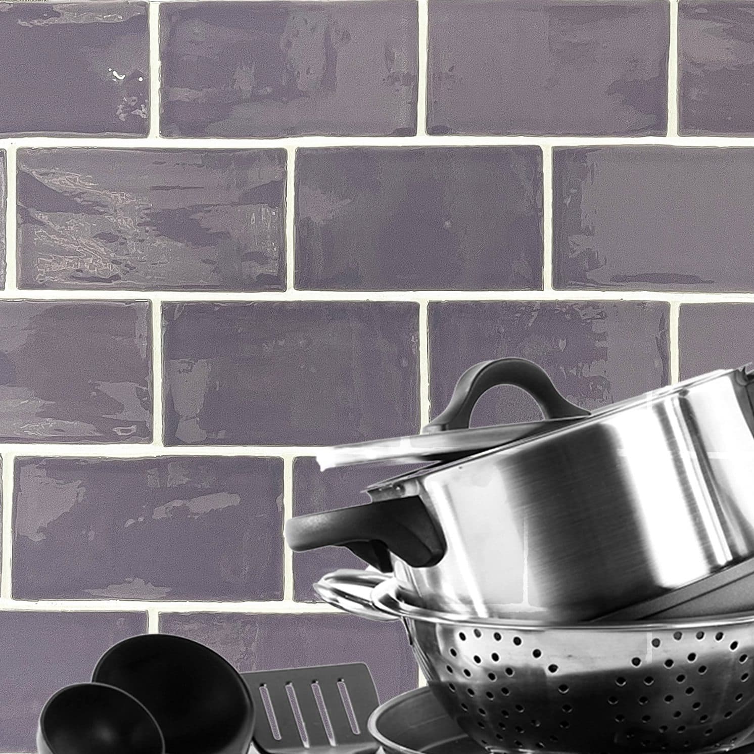Dreamtile 7.5×15 Purple Lavander Glossy falicsempe