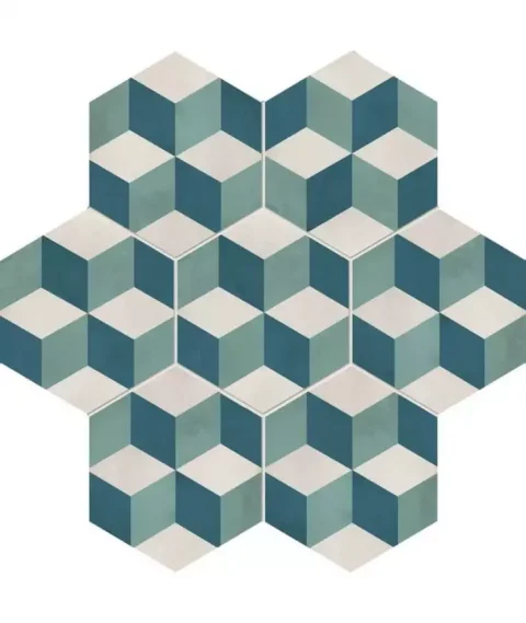 Terra Art Esagona Cubo vers. O C kerámia padlólap - Galériafotó 68683