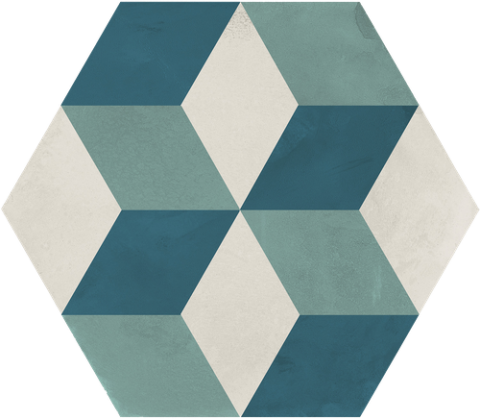 Terra Art Esagona Cubo vers. O C kerámia padlólap - Szimpla lap