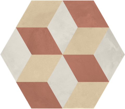Terra Art Esagona Cubo vers. T C kerámia padlólap - Szimpla lap